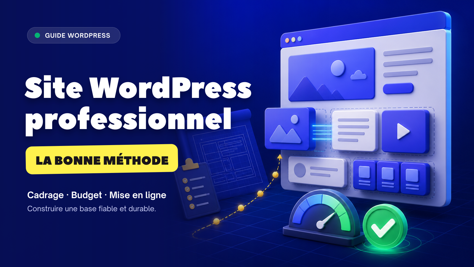 Créer un site WordPress professionnel : méthode, budget et étapes clés